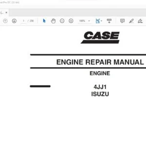 Case 4JJ1 Isuzu Engine Repair Manual 87606795 - PDF DOWNLOAD