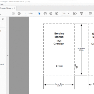 Case 550 Crawler Service Manual - PDF DOWNLOAD
