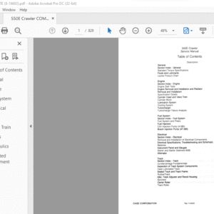 Case 550E Crawler Service Manual - PDF DOWNLOAD
