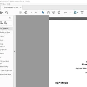 Case 600 Crawler Service Manual X27053A - PDF DOWNLOAD