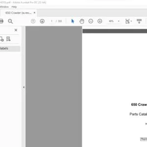 Case 650 Crawler Parts Catalog Manual 8-6010 - PDF DOWNLOAD