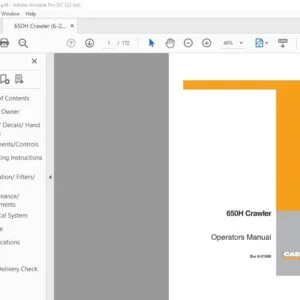 Case 650H Crawler Operators Manual 6-21880 - PDF DOWNLOAD