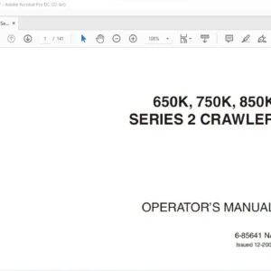 Case 650K 750K 850K Series 2 Crawler Operator's Manual 6-85641 - PDF DOWNLOAD