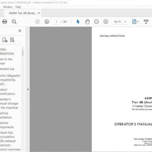 Case 650M Tier 4B (final) Crawler Dozer Operators Manual 51442624 - PDF DOWNLOAD