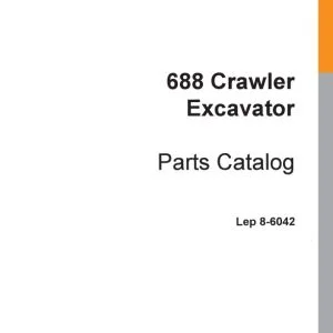 Case 688 Crawler Excavator Parts Catalog Manual 8-6042 - PDF DOWNLOAD