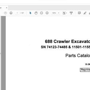 Case 688 Crawler Excavator Parts Catalog Manual SN 74123-74485 & 11501-11555 - PDF DOWNLOAD