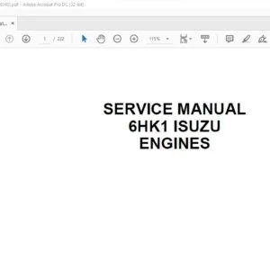 Case 6HK1 ISUZU Engines Service Manual 9-36560GB - PDF DOWNLOAD