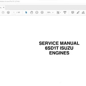 Case 6SD1T ISUZU Engines Service Manual 9-54870 - PDF DOWNLOAD