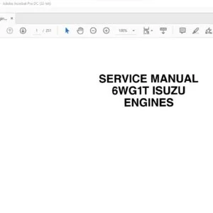 Case 6WG1T ISUZU Engines Service Manual 9-54850 - PDF DOWNLOAD