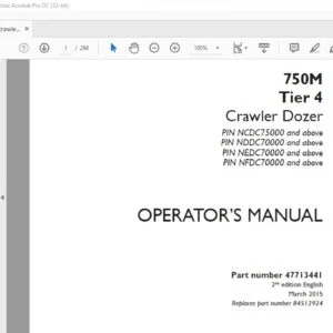 Case 750M Tier 4 Crawler Dozer Operator's Manual PN 47713441 - PDF DOWNLOAD
