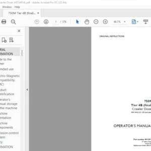 Case 750M Tier 4B (final) Crawler Dozer Operator's Manual PN 48154914 - PDF DOWNLOAD