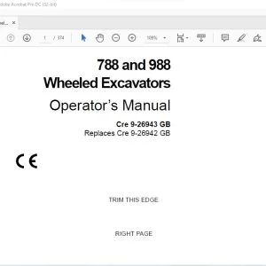 Case 788 & 988 Wheeled Excavators Operator’s Manual 9-26943 - PDF DOWNLOAD
