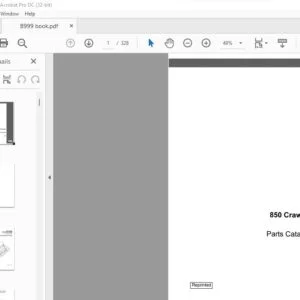 Case 850 Crawler Parts Catalog Manual B999 - PDF DOWNLOAD