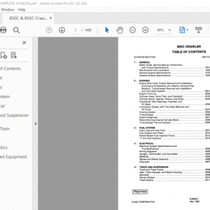 Case 850C Crawler Service Manual - PDF DOWNLOAD