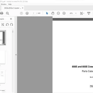 Case 850E & 855E Crawler Parts Catalog Manual 8-7521 - PDF DOWNLOAD
