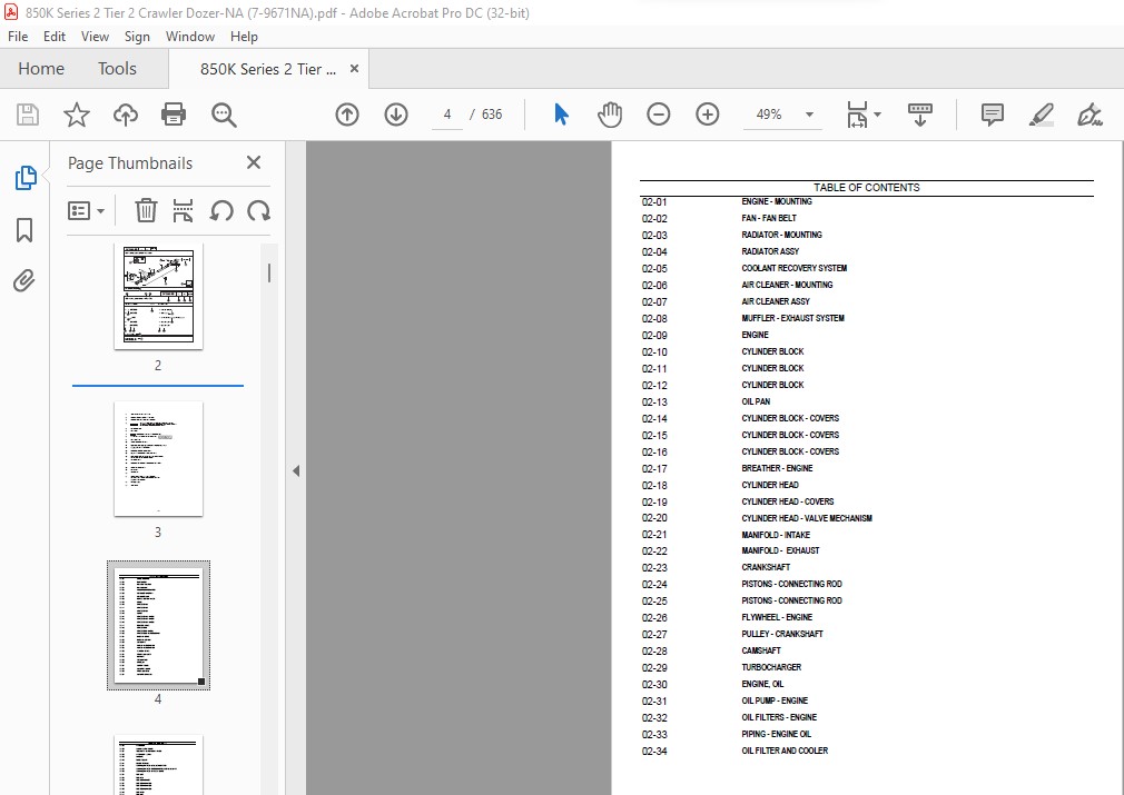 Case 850K Series 2 Crawler Tier 2 Parts Catalog Manual - PDF DOWNLOAD ...