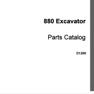 Case 880 Excavator Parts Catalog Manual D1200 - PDF DOWNLOAD