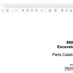 Case 880R Excavator Parts Catalog Manual A1336 - PDF DOWNLOAD