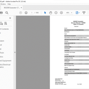 Case 9020B Excavator Service Manual 7-63062 - PDF DOWNLOAD