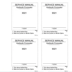 Case 9021 Hydraulic Excavator Service Manual 7-22341 - PDF DOWNLOAD