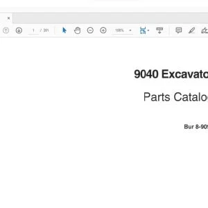 Case 9040 Excavator Parts Catalog Manual 8-9091 - PDF DOWNLOAD