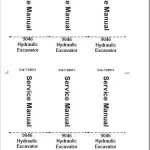 Case 9046 Hydraulic Excavator Service Manual 7-22511 - PDF DOWNLOAD
