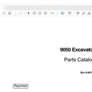 Case 9050 Excavator Parts Catalog Manual 8-90101 - PDF DOWNLOAD