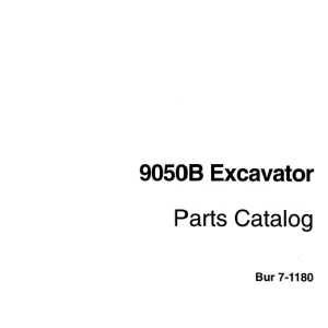 Case 9050B Excavator Parts Catalog Manual 7-1180 - PDF DOWNLOAD