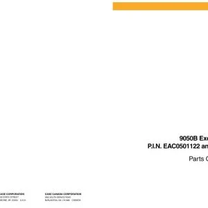 Case 9050B Excavator Parts Catalog Manual 7-2391 - PDF DOWNLOAD