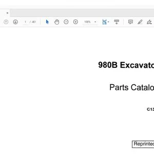 Case 980B Excavator Parts Catalog Manual C1331 - PDF DOWNLOAD