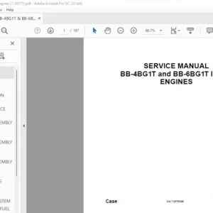 Case BB-4BG1T & BB-6BG1T ISUZ Engines Service Manual - PDF DOWNLOAD