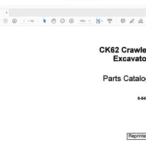 Case CK62 Crawler Excavator Parts Catalog Manual 8-8451 - PDF DOWNLOAD