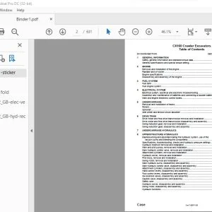 Case CX160 Crawler Excavators Service Manual 7-29061 - PDF DOWNLOAD