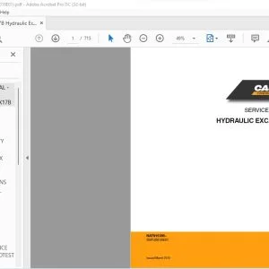 Case CX17B Hydraulic Excavator Service Manual S5PU0018E01 - PDF DOWNLOAD