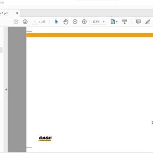 Case CX17B Mini Excavator Operator's Manual 87492460 - PDF DOWNLOAD