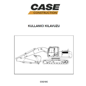 Case CX210C Paletli Ekskavatör KULLANICI KILAVUZU - PDF DOWNLOAD
