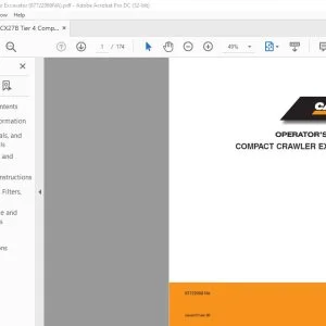 Case CX27B TIER 4 Compact Crawler Excavator Operator's Manual 87722069 - PDF DOWNLOAD