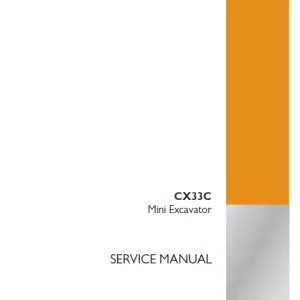 Case CX33C Mini Excavator Canopy Service Manual 51691671 - PDF DOWNLOAD