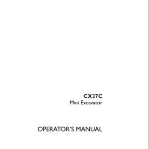Case CX37C Mini Excavator Operator's Manual 51644611 - PDF DOWNLOAD