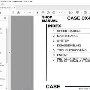 Case CX47 Hydraulic Excavator Shop Manual S5PJ0002E - PDF DOWNLOAD