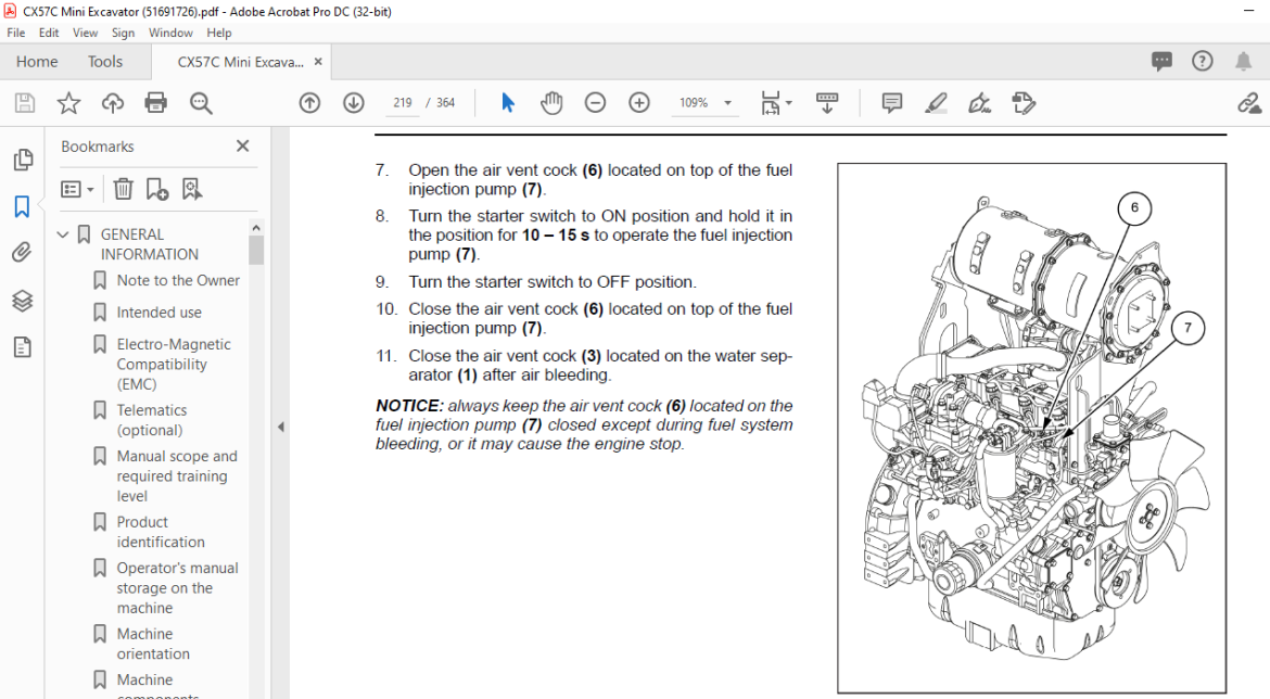 Case CX57C Mini Excavator Operator's Manual 51691726 - PDF DOWNLOAD ...