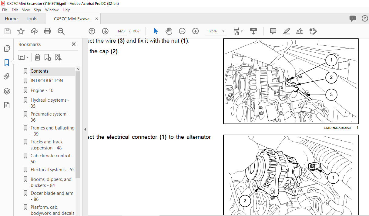 Case CX57C Mini Excavator Service Manual 51643916 - PDF DOWNLOAD ...