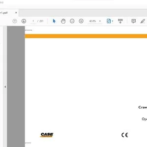 Case CX700B Crawler Excavator Operator's Manual 84330661 - PDF DOWNLOAD