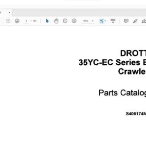 Case DROTT 35YC-EC Series B Crawler Parts Catalog Manual S406174M2 - PDF DOWNLOAD