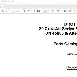 Case Drott Cruz Air Series B Parts Catalog Manual S M Pdf