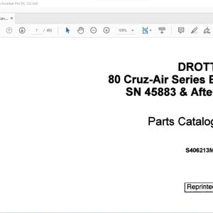 Case DROTT 80 Cruz-Air Series B Parts Catalog Manual S406213M1 - PDF DOWNLOAD