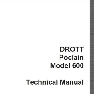 Case DROTT Poclain 600 Technical Manual S406321 - PDF DOWNLOAD