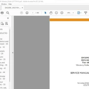 Case DV209C DV210C Tier 4A Vibratory Roller Service Manual 47772910 - PDF DOWNLOAD