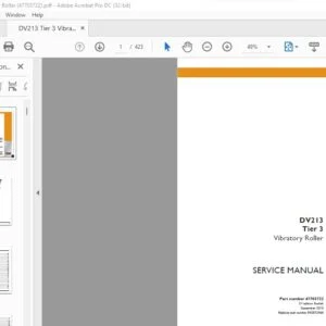 Case DV213 Tier 3 Vibratory Roller Service Manual 47703722 - PDF DOWNLOAD