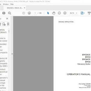 Case DV23CC DV23 DV26CC DV26 Vibratory Roller Operator's Manual 51503798 - PDF DOWNLOAD